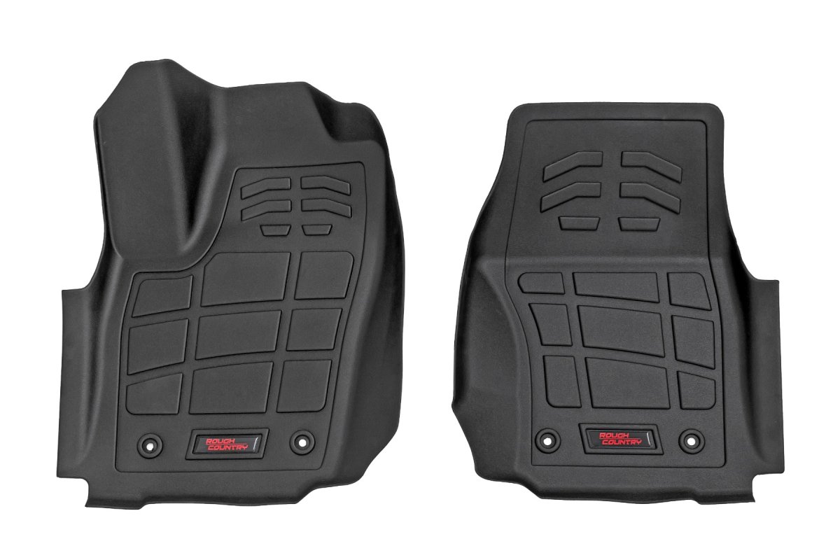 Toyota Tacoma Floor Mats - Front - Rough Country - Sure-Fit - 2024+
